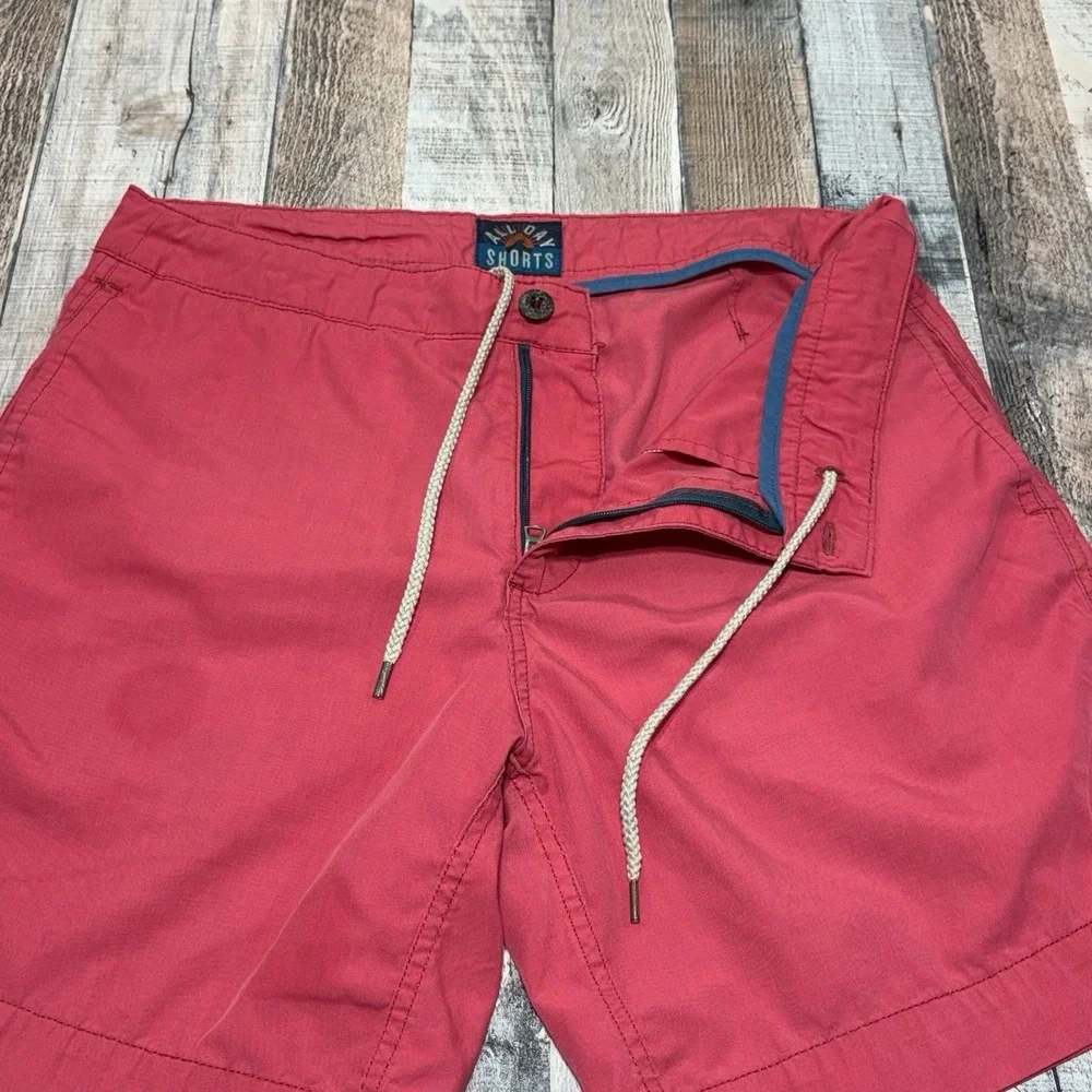 Faherty Shorts Mens 36 Red All Day Chino Stretch 9